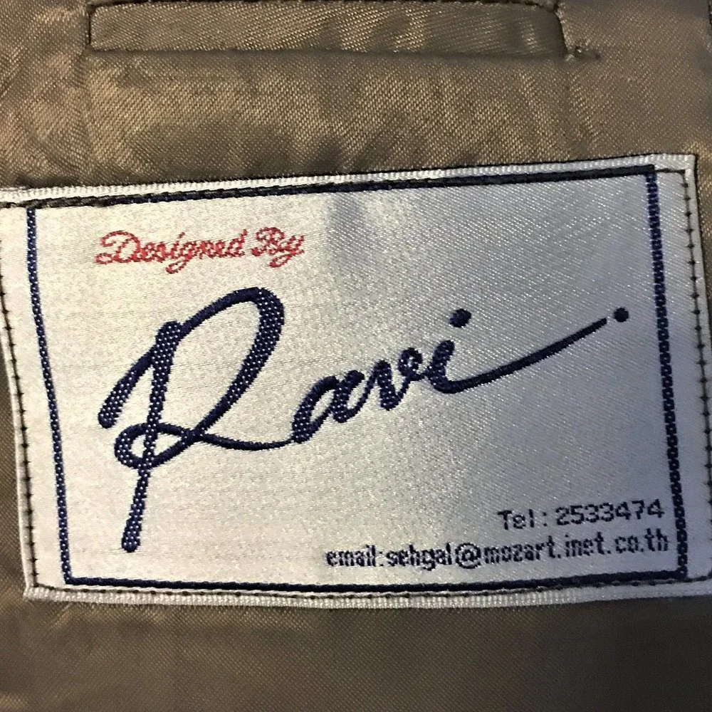 RAVI SEHGAL Custom Made Mens 5-Button Jacket